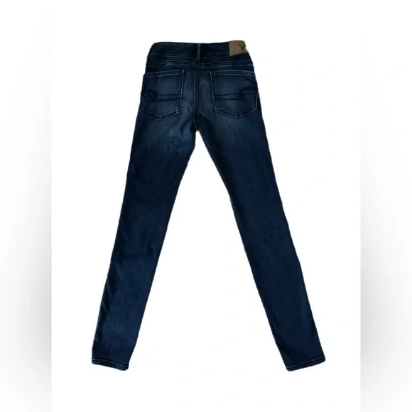 American Eagle super super stretch jegging -dark blue - size 2 Regular - Picture 3 of 9